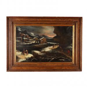Gemälde Winterlandschaft