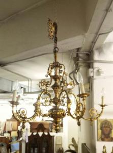 Vergoldeter Bronze-Kronleuchter