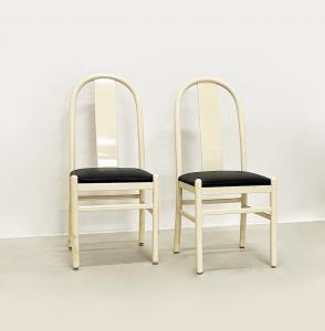 Sedie legno laccato - 1980 (set 4 pezzi)