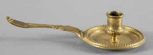 Bugia in bronzo dorato, secolo XIX