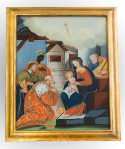 Glasmalerei aus dem piemontesischen Raum, Ende des 18. Jahrhunderts