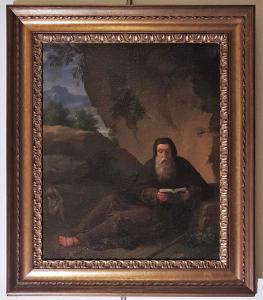 Schule Mittelitalien Ende des 18. Jahrhunderts "Heiliger Antonius Abbas"