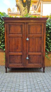 Armário de credenza antigo de Emilia estilo Luís XVI com painéis do século XVIII