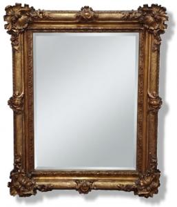 GILDED WOOD MIRROR - ITALY - 19TH CENTURY