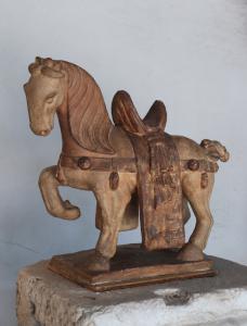 Scultura in Terracotta: Cavallo, Cina fine '800