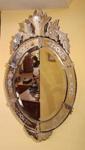 Mid-19th century Murano glass mirror