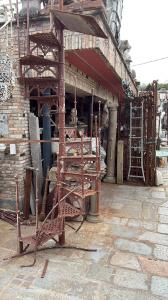 Gusseisen-Wendeltreppe
