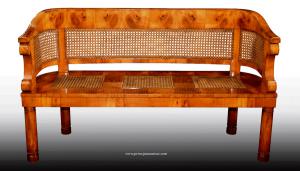 Viena, círculo próximo do grande ebanista - designer Joseph Danhauser, cerca de 1815, divã canapé Biedermeier muito raro