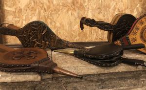Various restored antique bellows