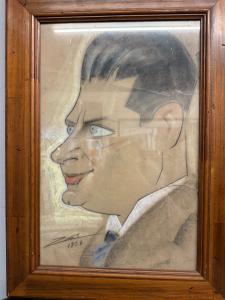 Caricatura de Giuseppe Zanino, Personagem, 1934, 56x41cm