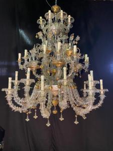 Paar Murano-Kronleuchter 130x150h