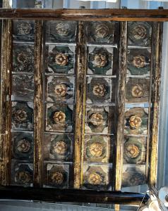 14/15 mq di soffitto in legno dipinto, epoca '700
