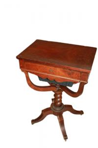 French Charles X style mahogany work table