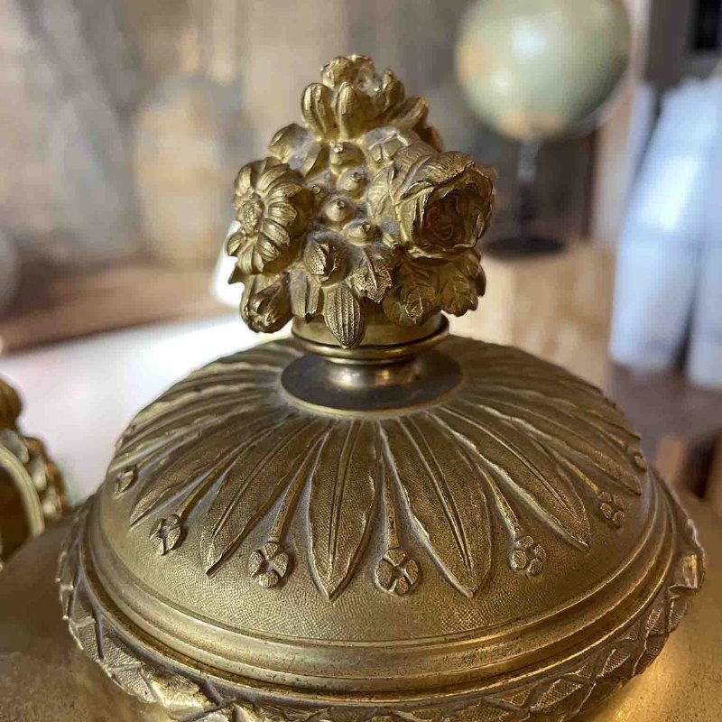 Pendola Antica Dorata Da Tavolo Funzionante 1800 - Foto 7