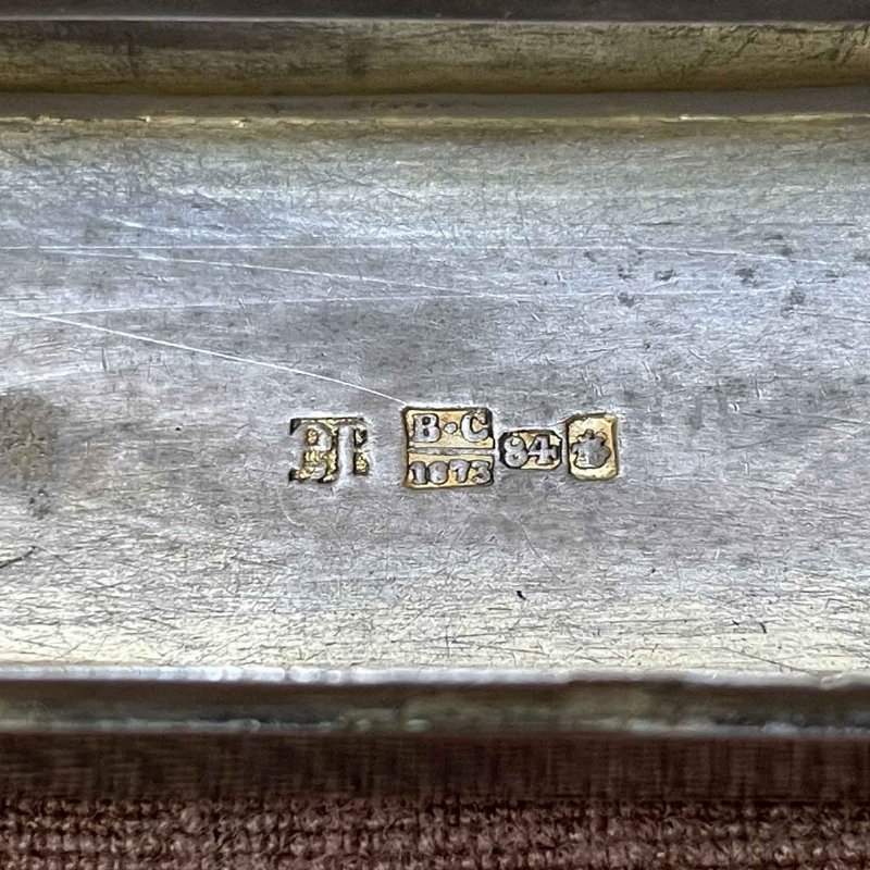 Tabacchiera in argento niellato, Mosca 1873 - Foto 7