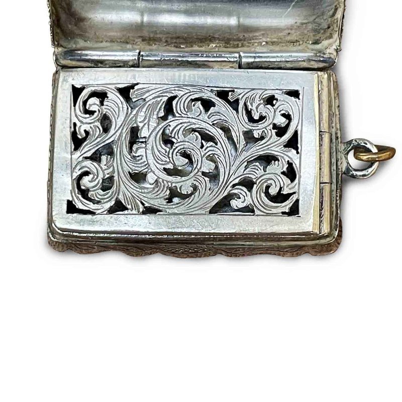 Vinaigrette Argento Birmingham 1849 - Foto 6