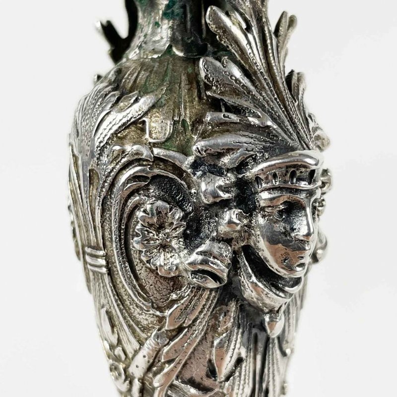 Par de Candelabros de Plata Antigua Suiza, principios de 1900 - Foto 10