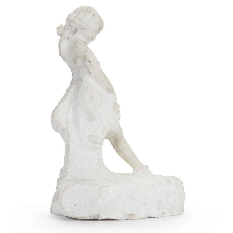 Attilio Prendoni Scultura di Bambina in Marmo