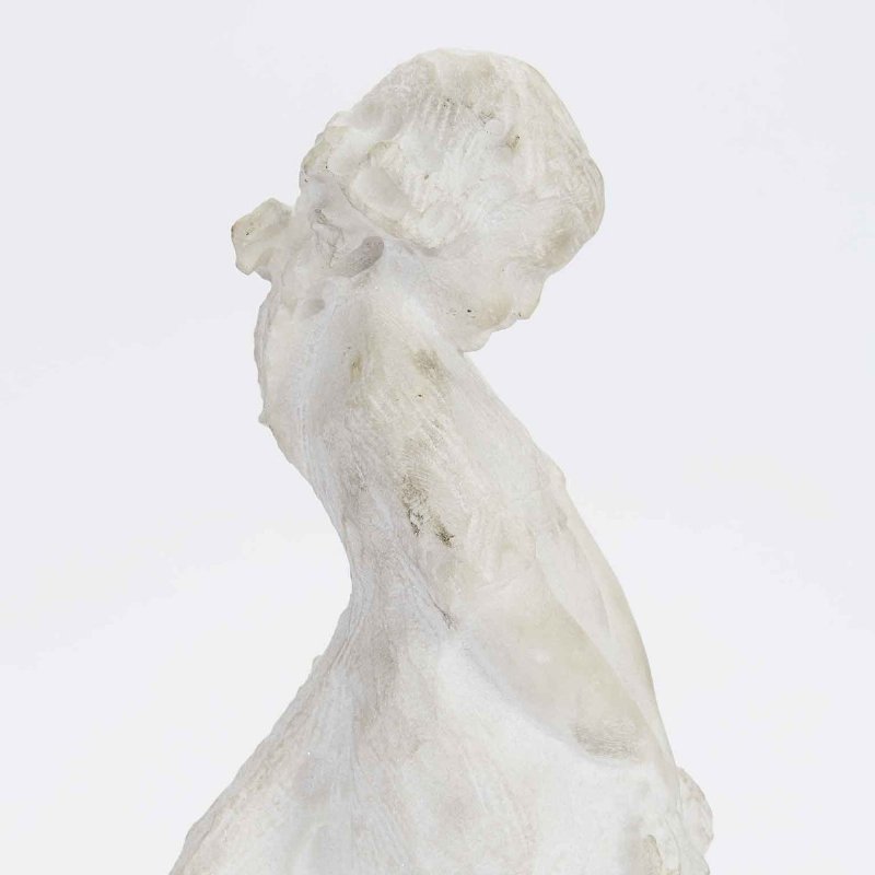 Attilio Prendoni Sculpture de fillette en marbre - Foto 8
