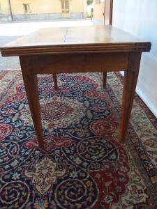 MESA DOBRA EM NOGUEIRA ESTILO LUIS XVI INÍCIO SEC. XIX 123x78x75 Aberta 156x123 - Foto 6
