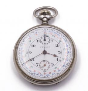Early 1900s Vincit silver pocket chronograph