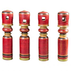 Satz Holzbeine Indien - M/601 -