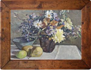 Fitger Hermann - Stillleben mit Blumen und Früchten