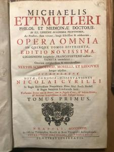 Medizinische Werke von Michaelis Ettmulleri, Gesamtausgabe 1728, 5 Bände in Folio