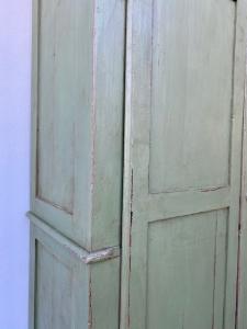 Grüner Lackschrank mit 2 Türen - Restaurierung (laufend) _car 3364 - Foto 5
