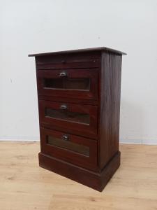 Mobiletto pastaia con cassetti - comodino - piccolo cassettone comò - metà 900