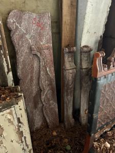 Marble fireplace