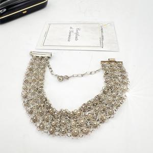 Bracciale da donna in Argento 800 braccialetto a fascia morbida 