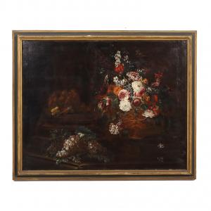 Still Life with Flowers, Grapes and Mushrooms