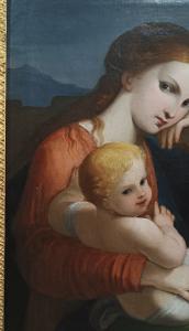 DIPINTO MADONNA CON BAMBINO FINE XVIII SECOLO  - Foto 5
