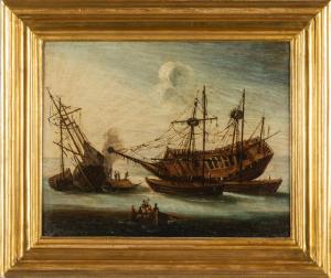 Calafetagem do Galeão, Agostino Tassi (Ponzano Romano 1580 Roma 1644)