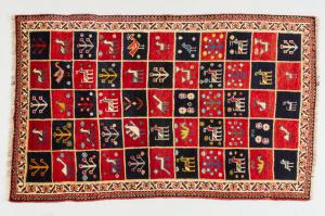 Old Iranian GABBEH carpet - nr. 1362 -