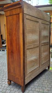 Armadio credenza antico emiliano Carlo X in noce - Foto 9