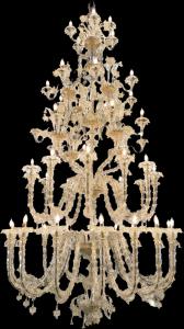 Murano-Lüster mit 50 Lichtern, 330 cm hoch