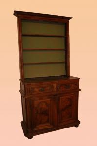 Credenza doppio corpo del 1700 francese in legno di noce 