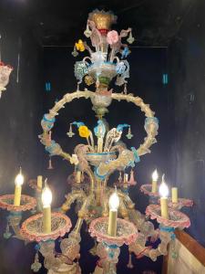 Murano-Glaslüster mit 10 Flammen