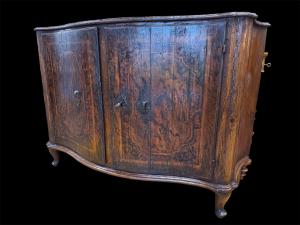 Credenza mossa in abete dipinta epoca ‘700