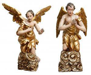 Lombard school, mid-18th century, pair of Angels
