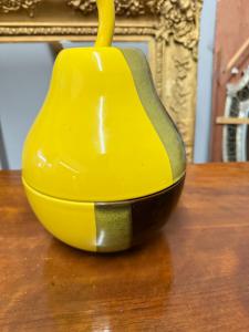 Vintage pear-shaped ceramic container, 1970s, 31x25 cm, two-tone, excellent condition, unmarked - Foto 5