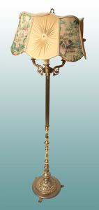 Brass floor lamp early 20th century from France