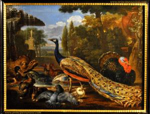 David de Coninck (Anversa 1636– Bruxelles 1699 ?), 1670-80 c.a, probabilmente a Roma . Importante olio su tela firmato in originale.  