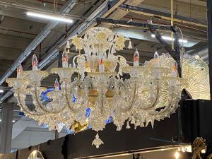 Murano-Glaslüster mit 14 Flammen