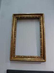 Moldura dourada de meados do século XVIII, 55x33 cm