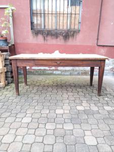 Walnut Table with Extension Leaf