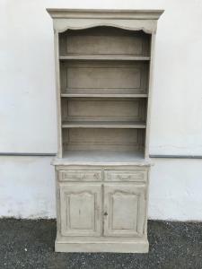 Small Lacquered Provençal Bookcase - Restored_car 2700