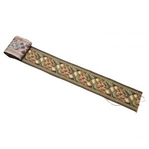 Bordo ornamentale in tessuto con grossa pigna  - B/473 -